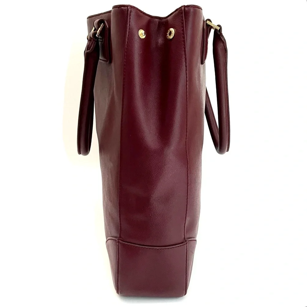 Tory Burch | Wine Burgundy | Saffiano Leather | Large Bag Tote